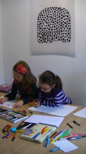 Atelier "J'apprends à dessiner les animaux avec Janik Coat", le 26 octobre 2013.